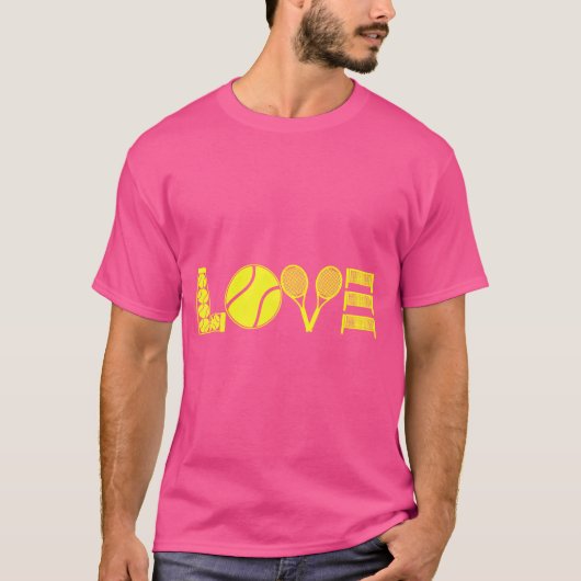 T-shirt Tennis Love family (Devant)