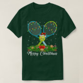 T-shirt Tennis Lover Matching Santa Hat Tennis Chri (Design devant)