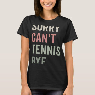 T-shirt Tennis Obsédé Humour Été Tennis Joueur Humour