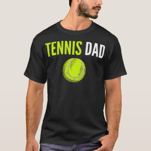 T-shirt Tennis Papa Tennis Ball Funny Tennis Papa