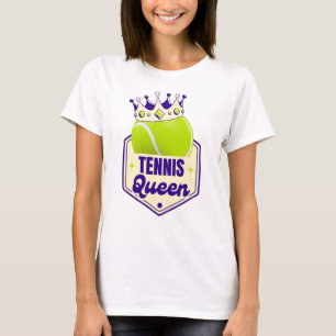 T-shirt Tennis Queen - Style court pour Racket Royals