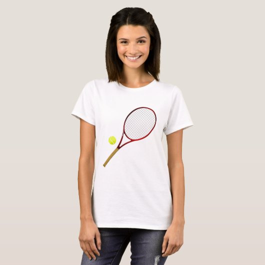 T-shirt Tennis racket and ball (Devant entier)