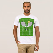 T-shirt TENNIS RACKETS & Tennis Ball (Devant entier)