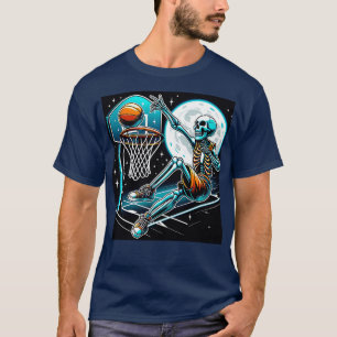 T-shirt Tennis Skeleton Drôle Halloween