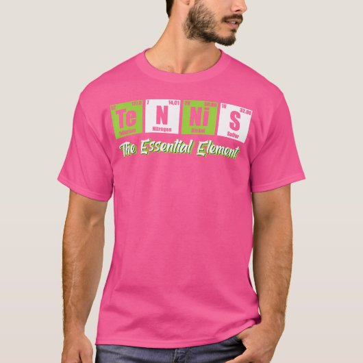 T-shirt Tennis The Element Funny Love Tennis (Devant)