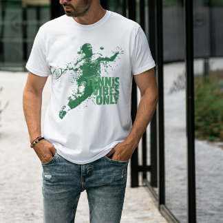 T-shirt Tennis Vibes Only Rétro Grunge Éclaboussure Sports