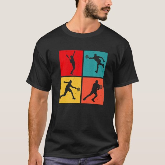 T-shirt Tennis Vintage Retro Premium (Devant)