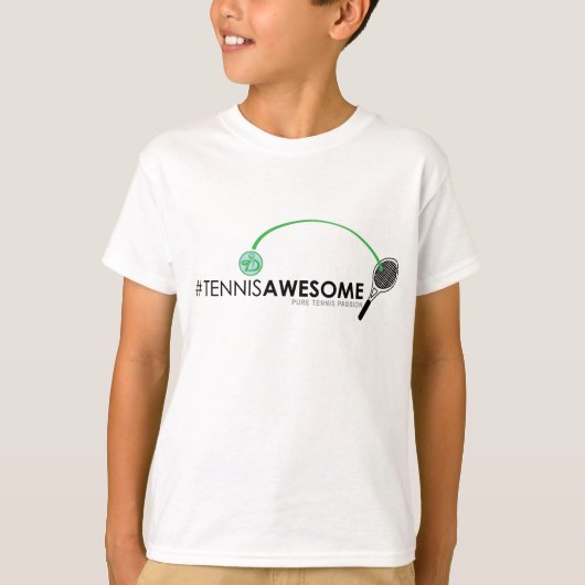 T-shirt #TennisAwesome pour les enfants ! (Devant)