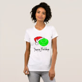 T-shirt TennisChick bonnes fêtes (Devant entier)
