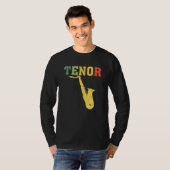 T-shirt Tenor Saxophone Player Jazz (Devant entier)