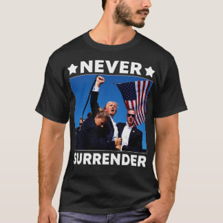 T-shirt Tentative D'Assassinat De Tirage Ne Céder Jamais