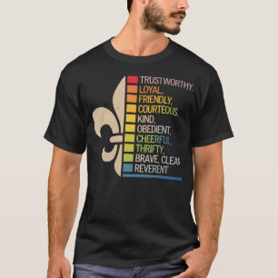 T-shirt Tente de camping de feu de camp de chef scout