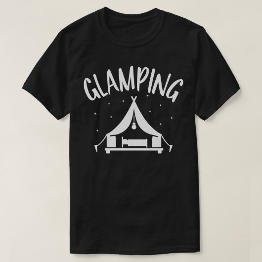 T-shirt Tente de camping éblouissant (Design devant)