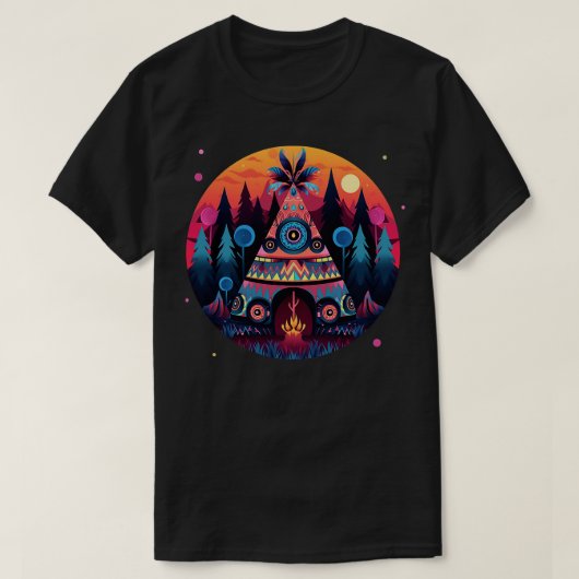 T-shirt Tente Teepee (Design devant)
