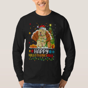 T-shirt Tenter de Terrier Irlandais heureux Hellothanksmas