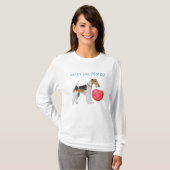 T-shirt Tenterfield Terrier Valentine or Terrier de Tenter (Devant entier)