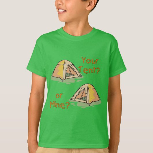 T-shirt Tentes de camping (Devant)