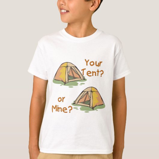 T-shirt Tentes de camping (Devant)
