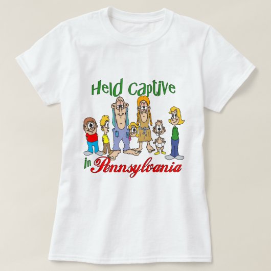 T-shirt Tenu captif en Pennsylvanie (Design devant)