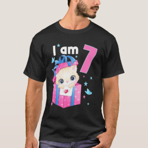 T-shirt Tenue de 7 ans 7 ans Anniversaire Garçon Fille Cha