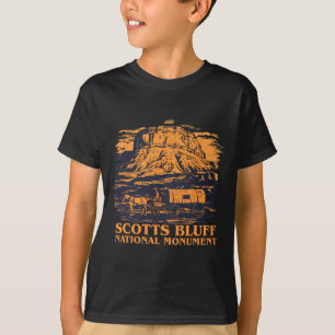 T-shirt Tenue de charrette à cheval du monument national d