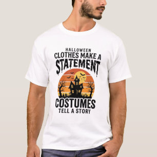 T-shirt Tenue de déguisement pour Halloween Chemise vintag