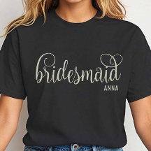 Tenue de demoiselle d'honneur en script blanc cass