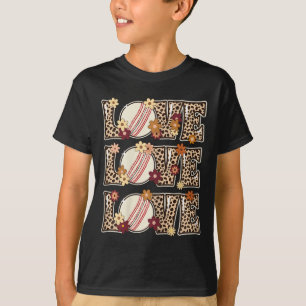 T-shirt Tenue de femme amoureuse de cricket adolescentes f