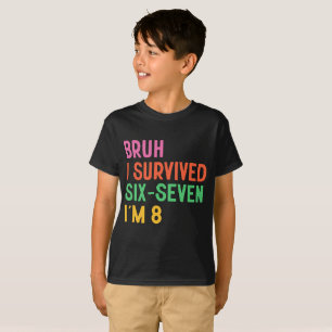 T-shirt Tenue de garçon pour son 8e anniversaire Je suis â