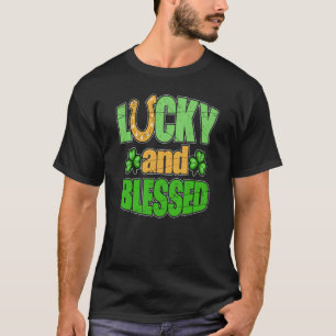 T-shirt Tenue de la Saint-Patrick Adultes Chanceux et Béni