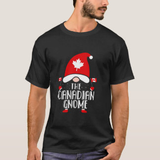 T-shirt Tenue de Noël assortie pour famille de gnome canad