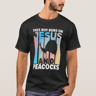 T-shirt Tenue de paon pour amateurs d'oiseaux paons pour g