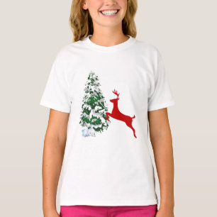 T-shirt Tenue de photo de Noël pour enfants Chemise amus