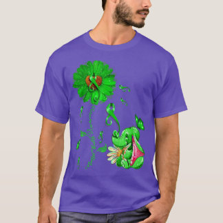 T-shirt Tenue d'éléphant au tournesol pour la sensibilisat