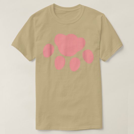 T-shirt Tenue d'empreinte rose  (Design devant)
