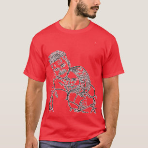 T-shirt Tenue d'équipe mariage mariée et marié