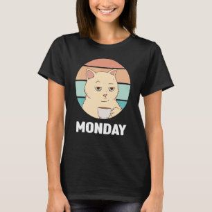 T-shirt Tenue du lundi   Chat mignon Je déteste les lundis