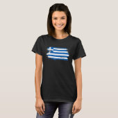 T-shirt Tenue Grèce Symbole du drapeau de la Grèce J'aim (Devant entier)