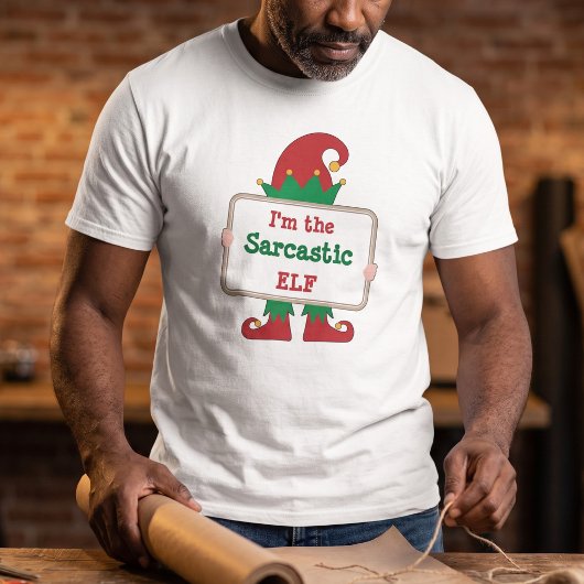 T-shirt Tenue personnalisée d'équipe de fêtes de l'elfe sa