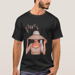 T-shirt Tenue rétro vintage pour femmes de Paris
