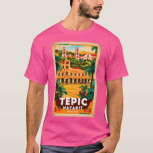 T-shirt Tepic Nayarit Mexique Vintage voyage Tourisme