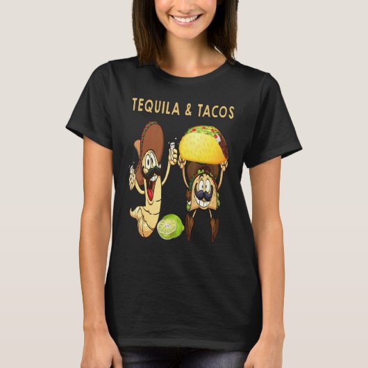 T-shirt Tequila And Tacos Hakuna Tequila Patron Tequila Me (Devant)
