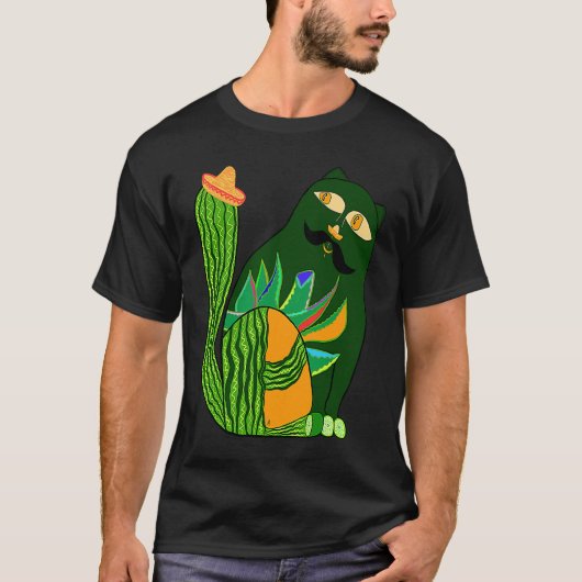 T-shirt Tequila Cat (Devant)