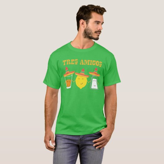 T-shirt Tequila et amis sel et citron en font une famille (Devant entier)