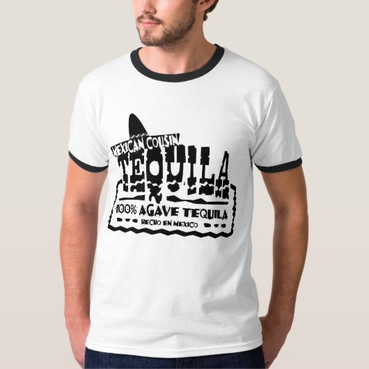 T-shirt Tequila mexicaine de cousin (Devant)