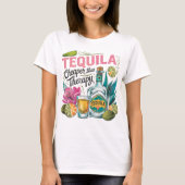 T-shirt Tequila moins chère que la thérapie (Devant)