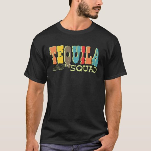 T-shirt Tequila Squad  Cinco De Mayo For Men Women Retro (Devant)