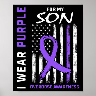 T-shirt ter bewustmaking van overdosering zoon aug poster