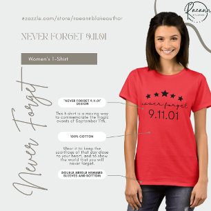 T-shirt ter nagedachtenis aan 9/11: Nooit Vergeten