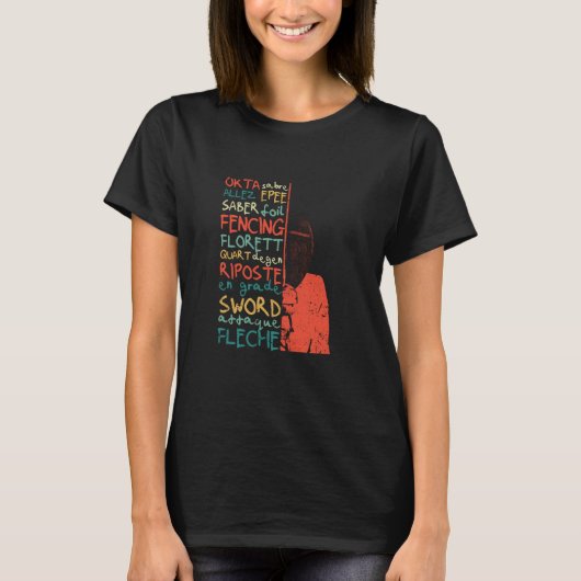 T-shirt Termes de clôture Formation des clôtures Équipe Fo (Devant)